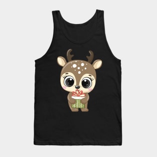 Cute reindeer for new year and christmas Tank Top